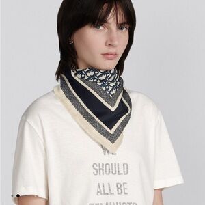 Dior oblique square scarf